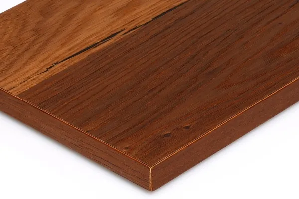 Eiche Crack Bronce furniert - Untergrund schwarz- fein gebürstet 19 mm